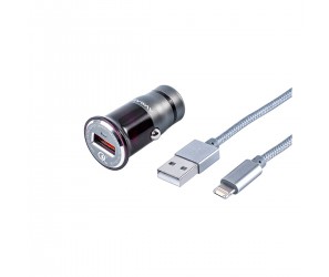 <span style='font-size:16px;font-weight:bold;'>Ładowarka MYWAY 12/24V QC3.0 + kabel MicroUSB - Lighting</span><br /><span style='font-size:10px'>Zdjęcie 1 z 4</span>