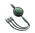 Kabel 3w1 Mcdodo Retractable USB - Lightning + USB-C + microUSB 1,2 m z CA-7251