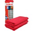 SONAX mikrofibra do lakieru (2-pack) - zbiera resztki wosku, pozostawia głęboki połysk
